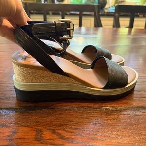 SEE by CHLOE Robin Leather Platform Wedge Sandal